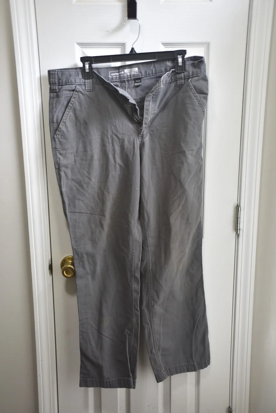 Carhartt Relaxed Fit Work Pants Gray 34x32 LSC450